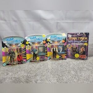 Lot of 4 Vintage 1992 93 Star Trek Next Generation Deep Space Nine figures